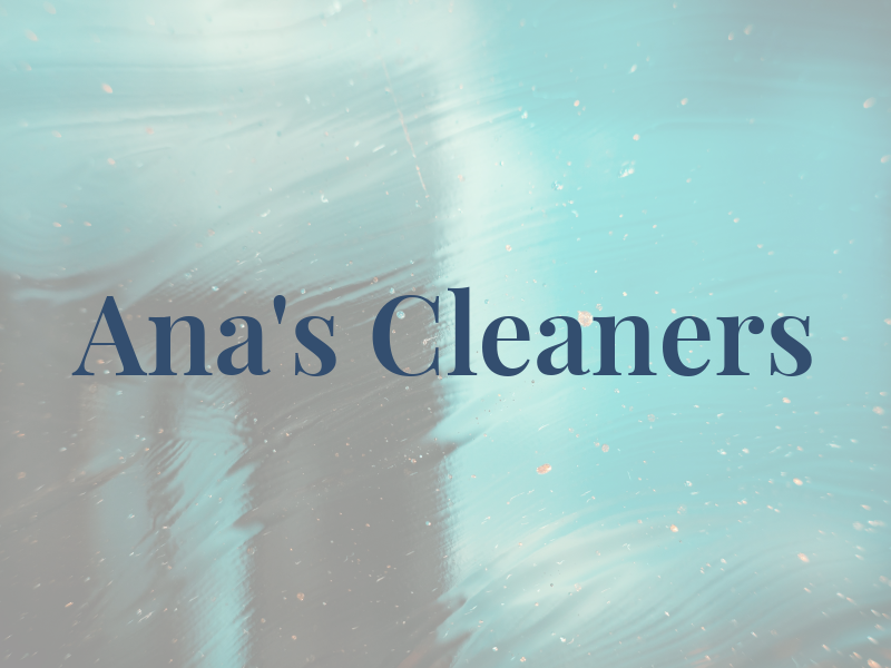Ana's Cleaners