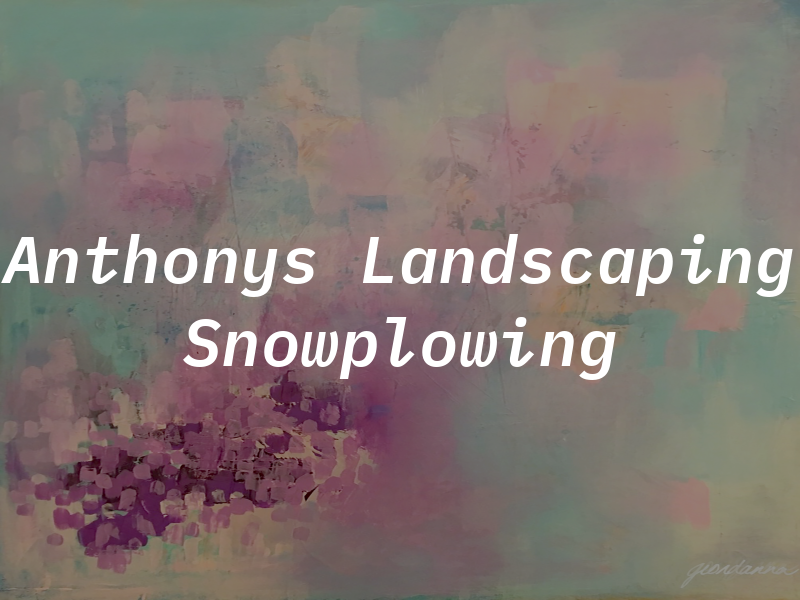 Anthonys Landscaping and Snowplowing