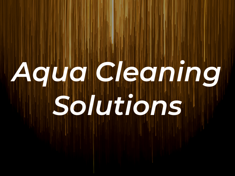 Aqua Men Cleaning Solutions