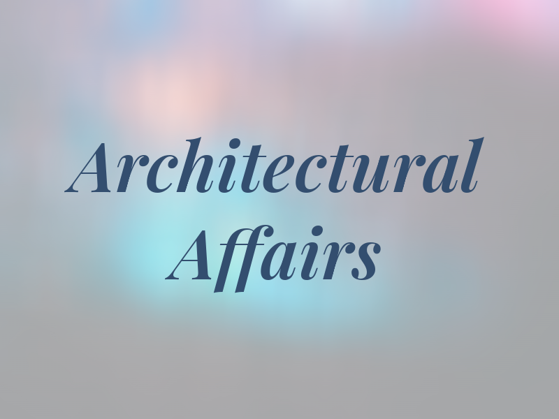 Architectural Affairs