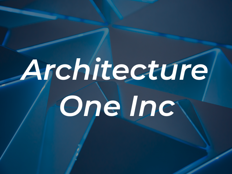 Architecture One Inc