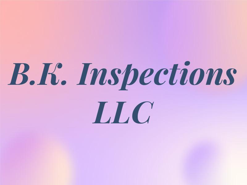 B.K. Inspections LLC