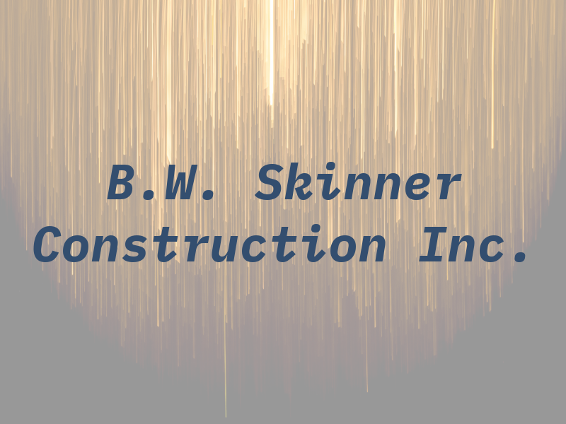 B.W. Skinner Construction Inc.