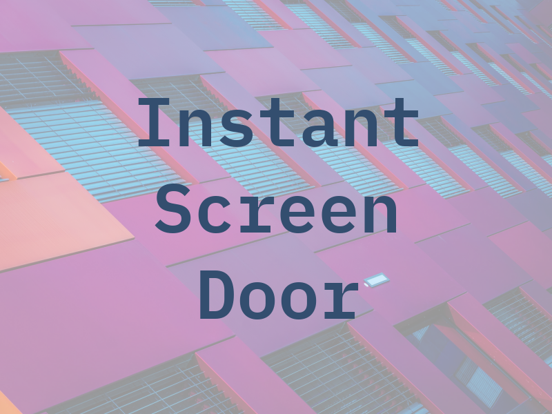 Bug Off Instant Screen Door