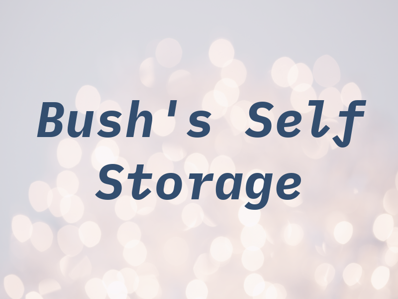 Bush's Self Storage