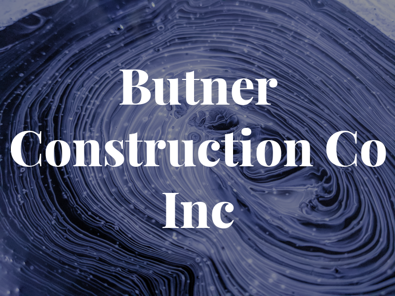 Butner Construction Co Inc