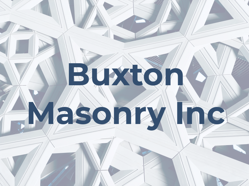 Buxton Masonry Inc