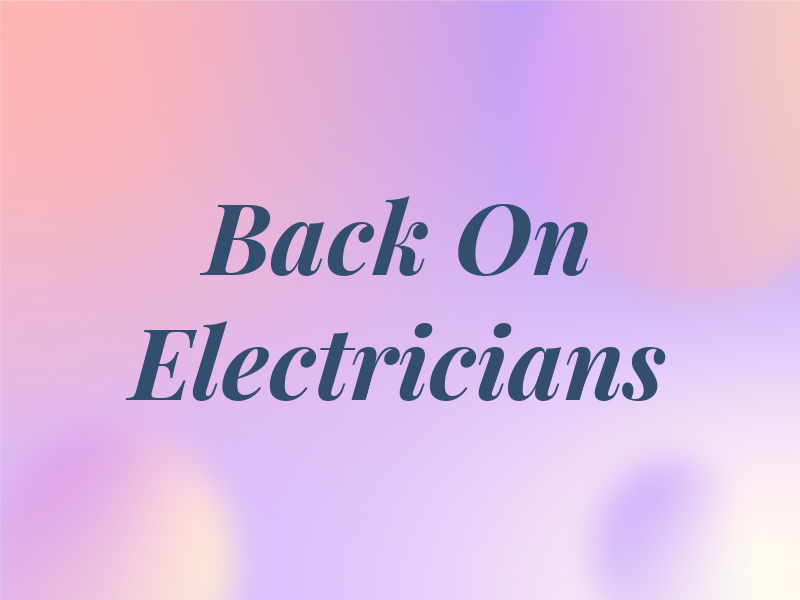 Back On Electricians