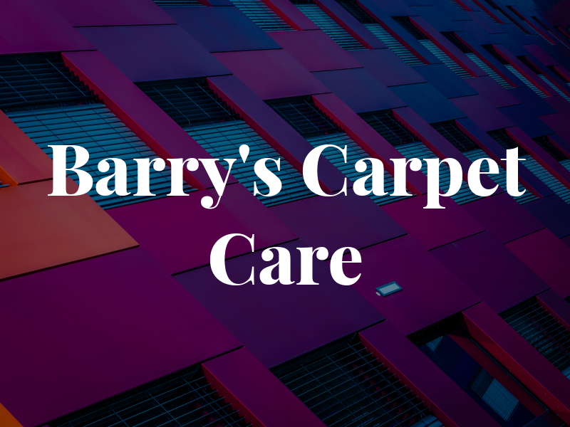 Barry's Carpet Care