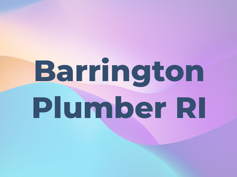 Barrington Plumber RI