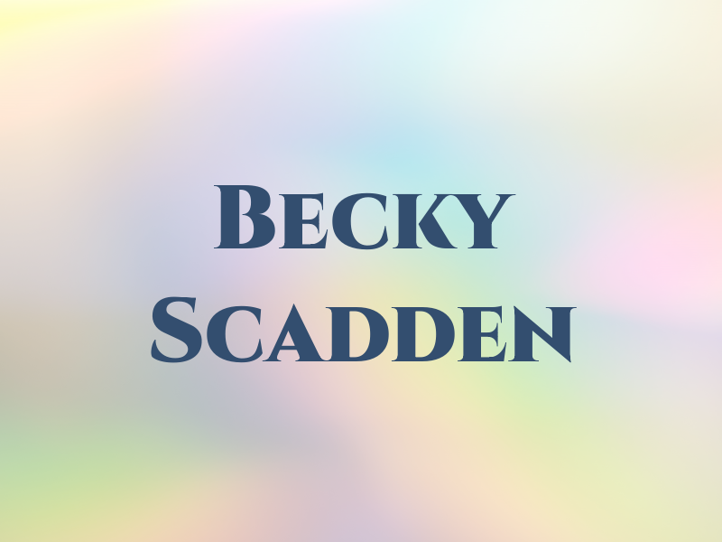 Becky Scadden