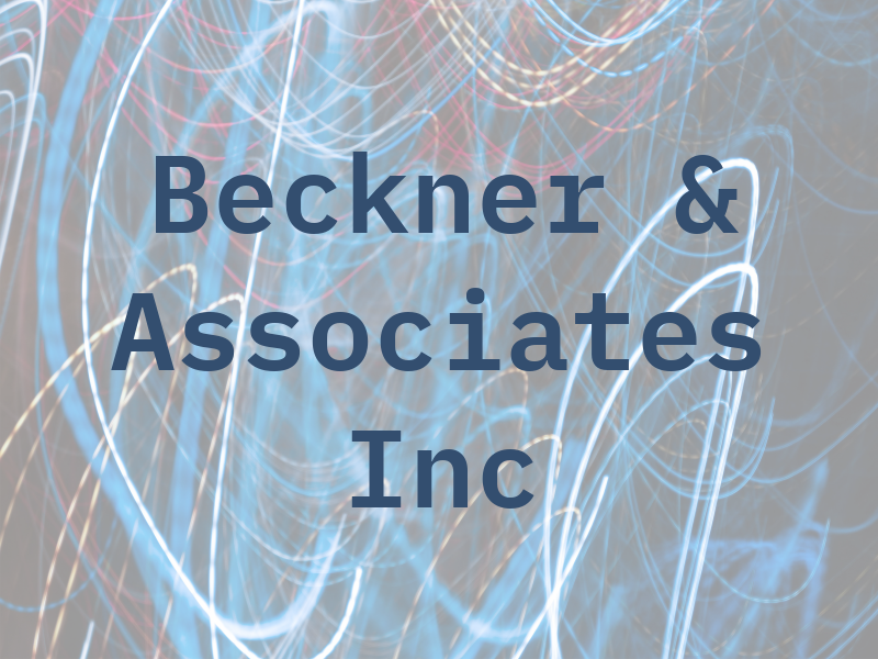 Beckner & Associates Inc