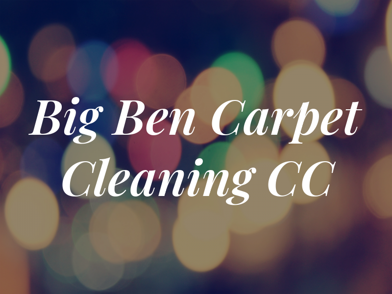 Big Ben Carpet Cleaning CC