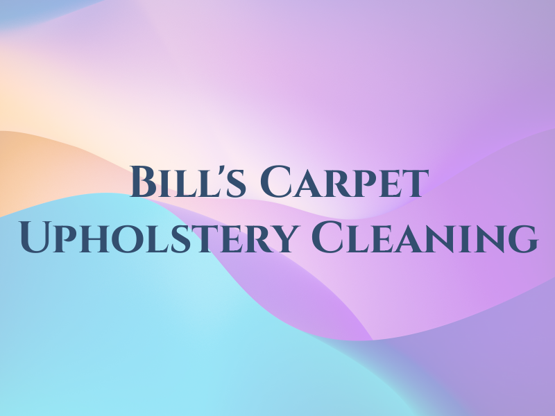 Bill's Carpet & Upholstery Cleaning