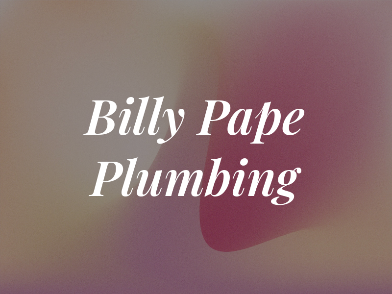 Billy Pape Plumbing Inc