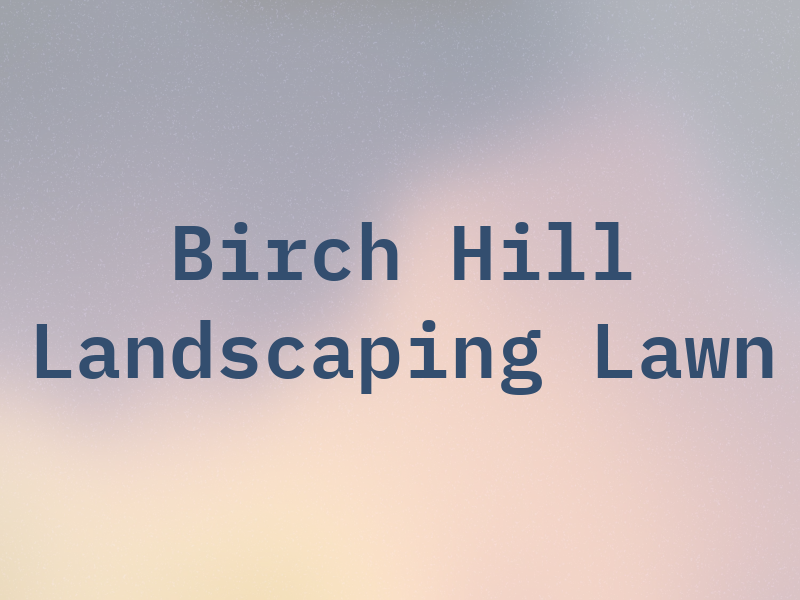 Birch Hill Landscaping & Lawn
