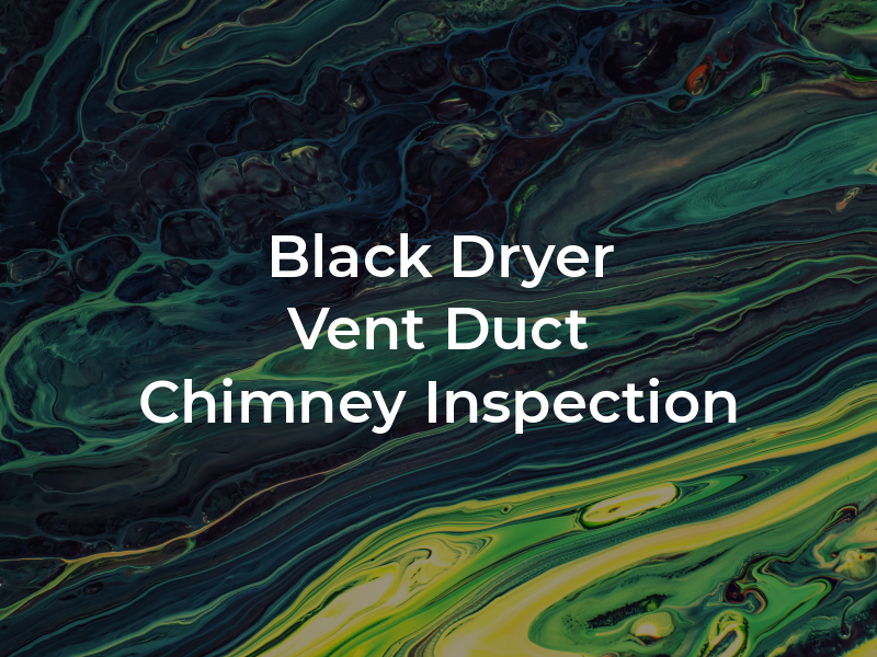 Black Dryer Vent & Air Duct and Chimney Inspection