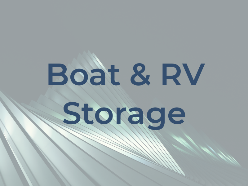 Boat & RV Storage