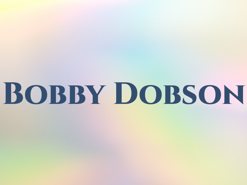 Bobby Dobson