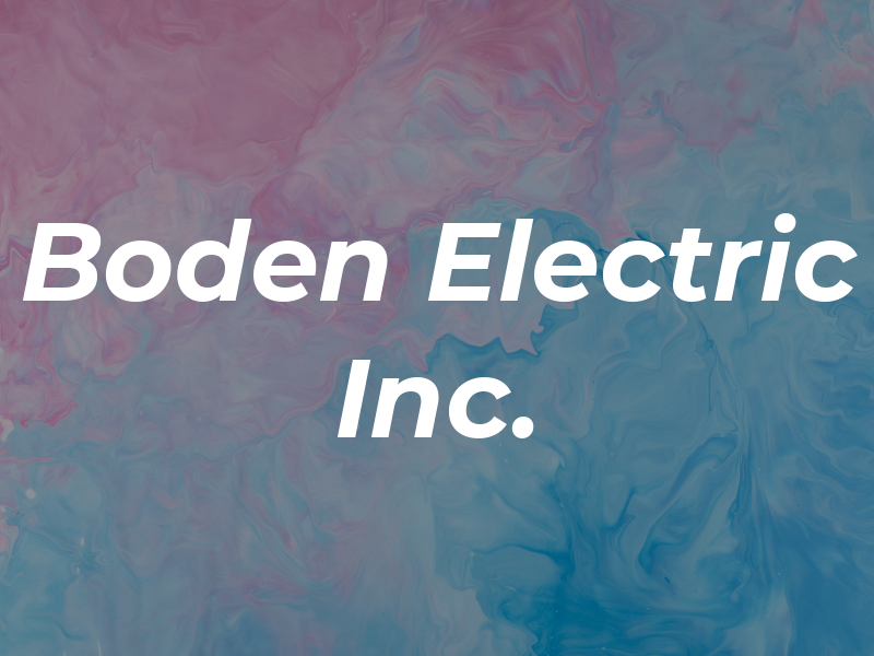 Boden Electric Inc.