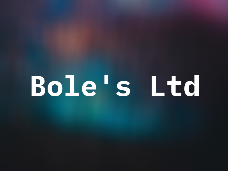 Bole's Ltd