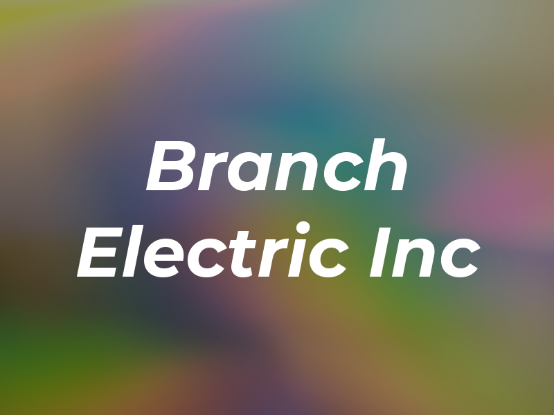 Branch Electric Inc