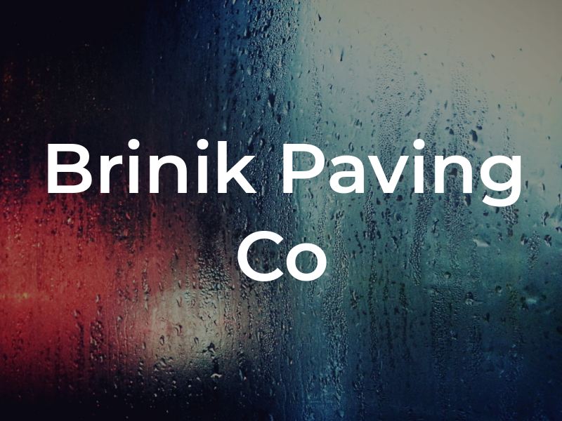 Brinik Paving Co