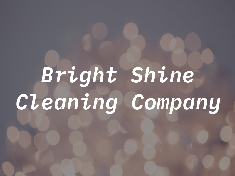 Bright and Shine Cleaning Company LLC
