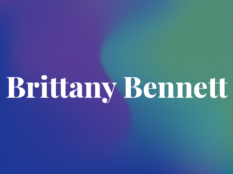 Brittany Bennett