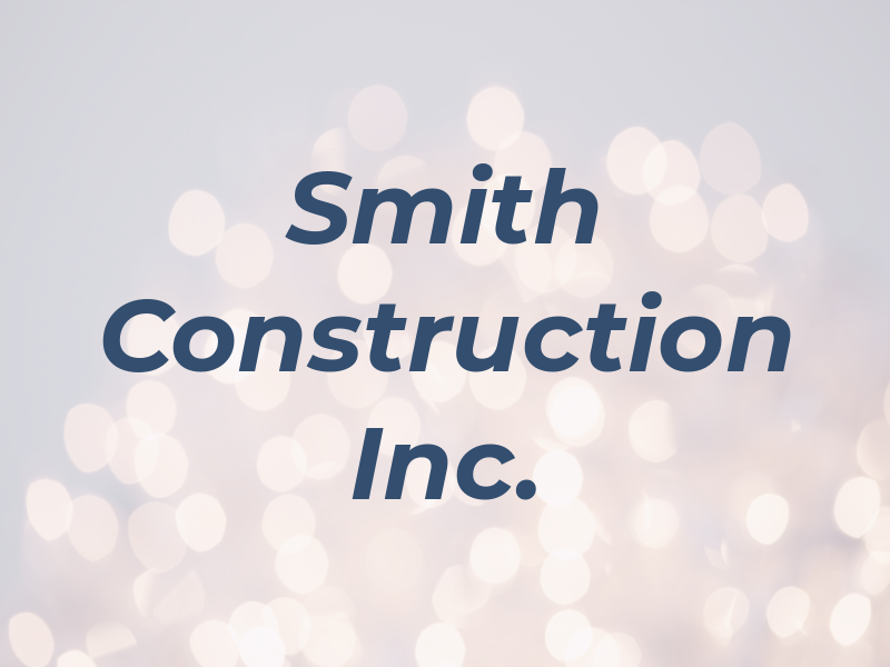 C Smith Construction Co. Inc.