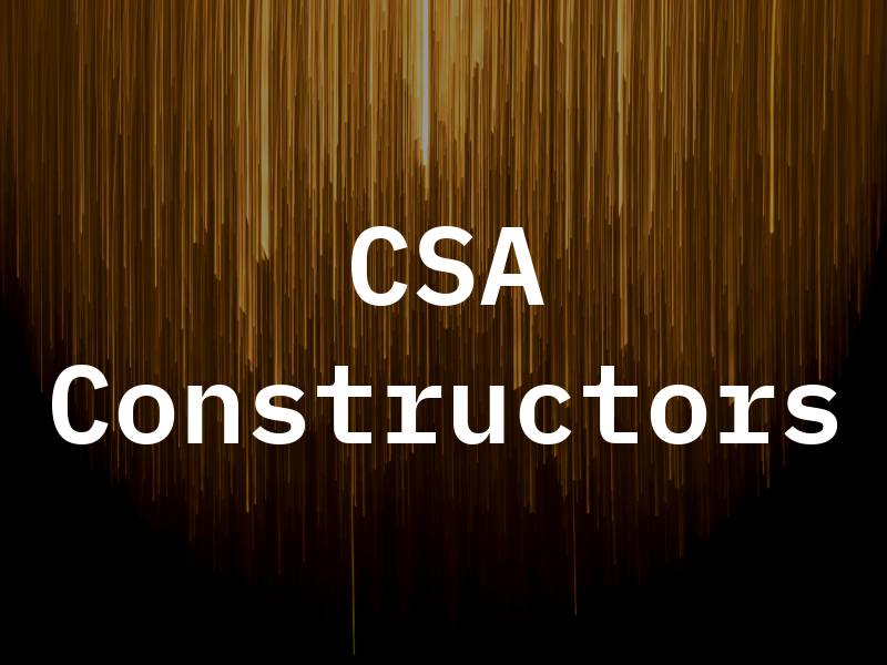 CSA Constructors