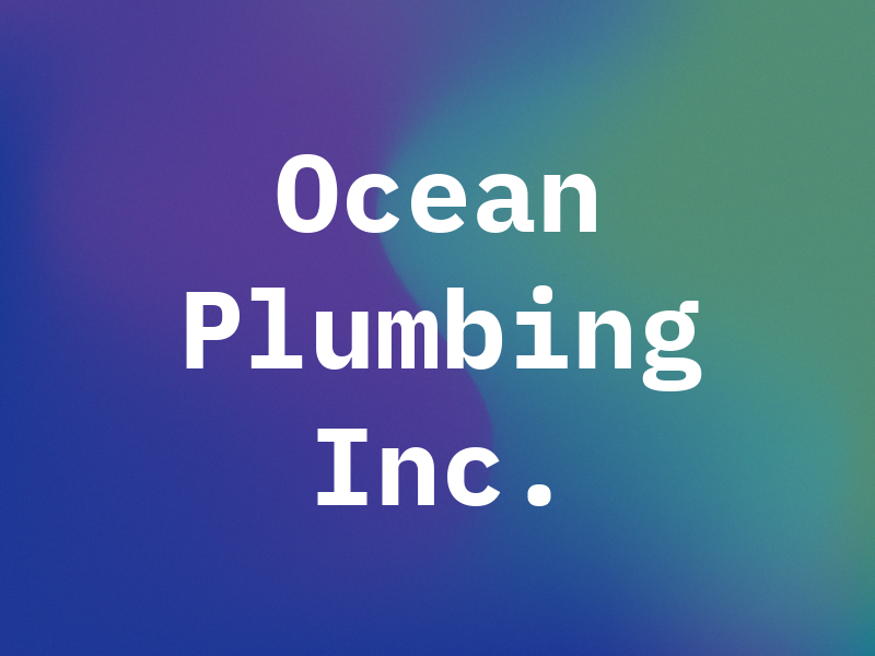 CV Ocean Plumbing Inc.