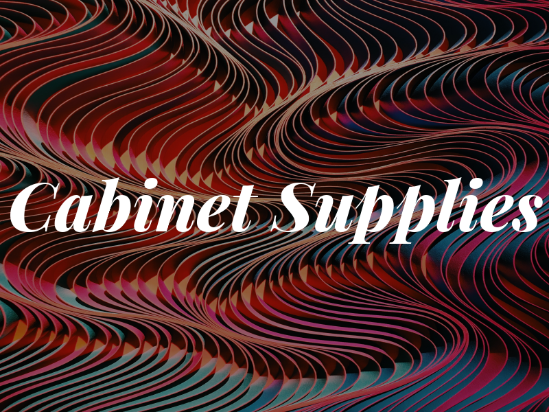 Cabinet Supplies
