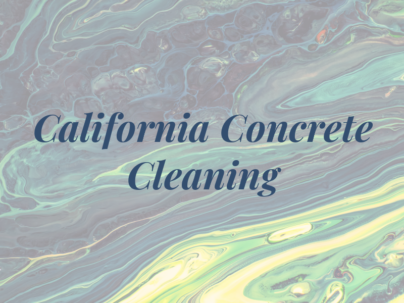 California Concrete Cleaning