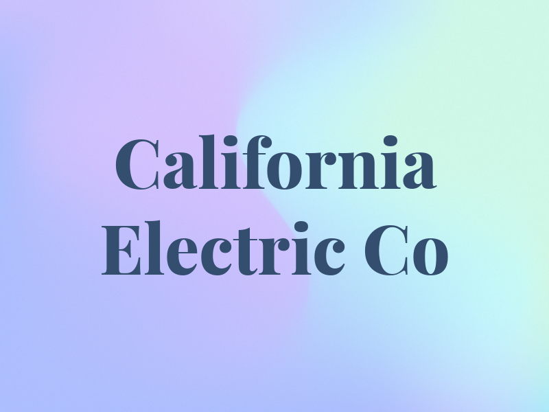 California Electric Co