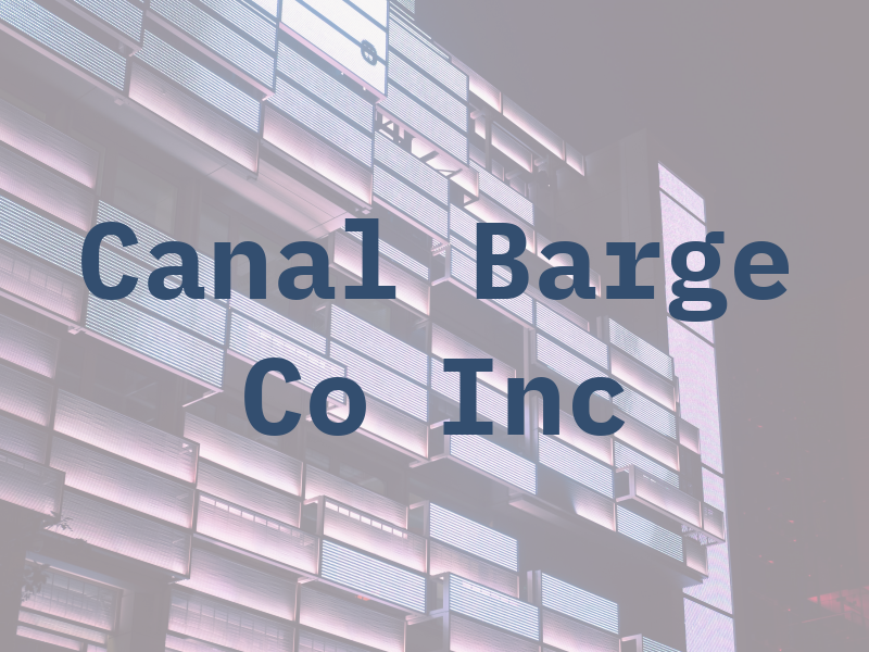 Canal Barge Co Inc