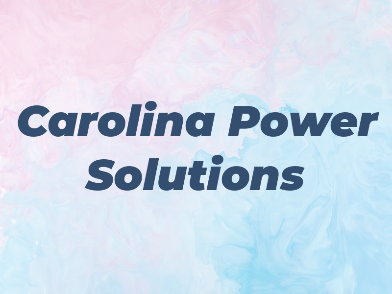 Carolina Power Solutions