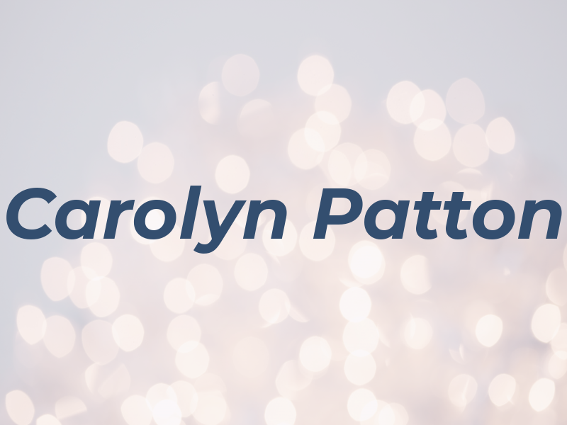 Carolyn Patton
