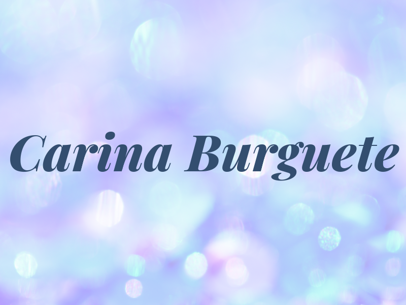 Carina Burguete