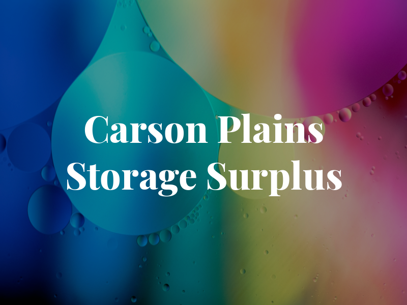 Carson Plains Storage & Surplus
