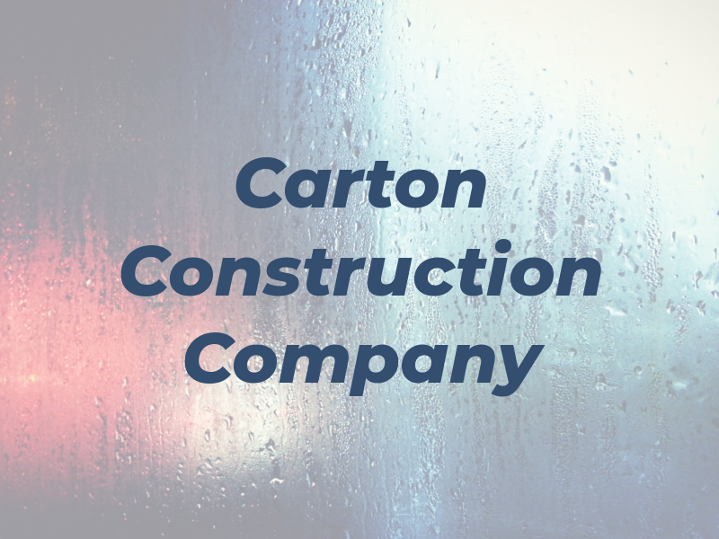 Carton Construction Company