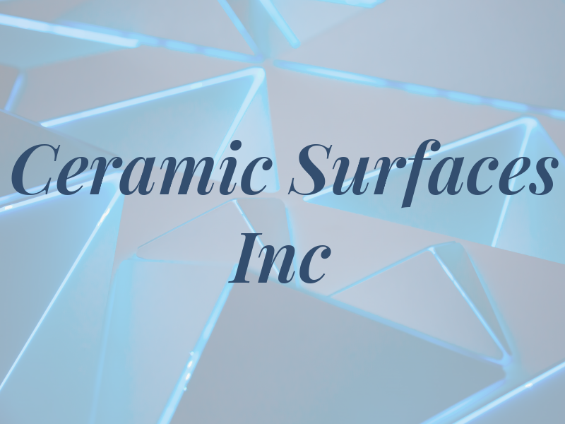 Ceramic Surfaces Inc