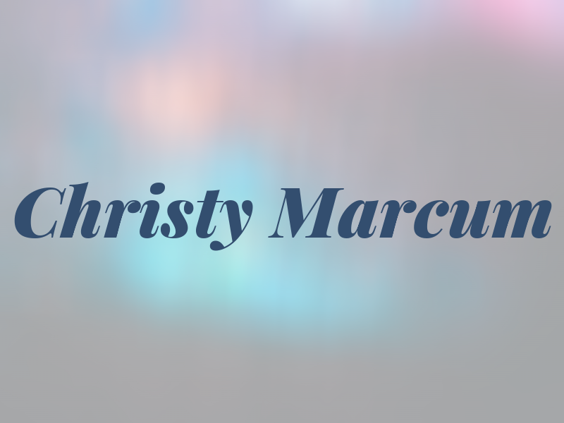 Christy Marcum