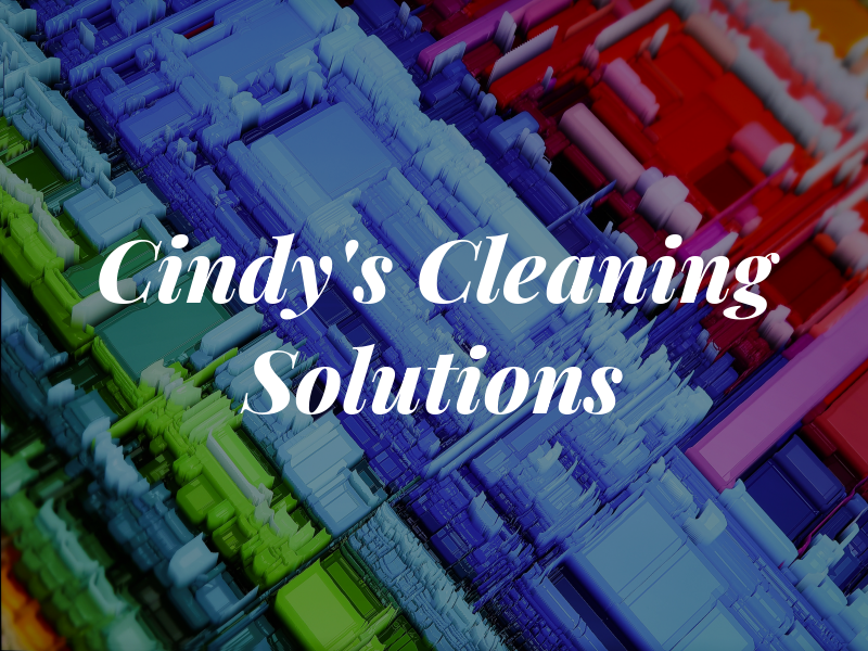 Cindy's Cleaning Solutions