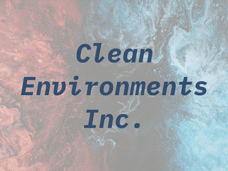 Clean Environments Inc.