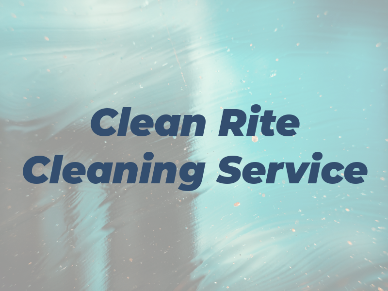 Clean Rite Cleaning Service LLC