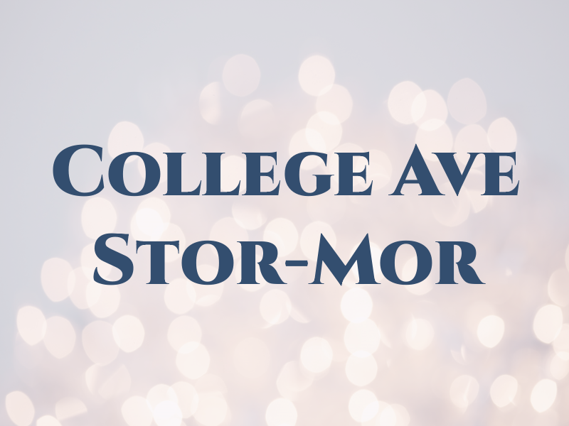 College Ave Stor-Mor