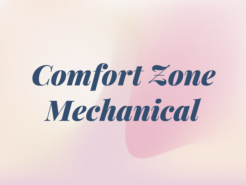 Comfort Zone Mechanical Air