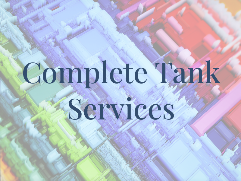 Complete Tank Services