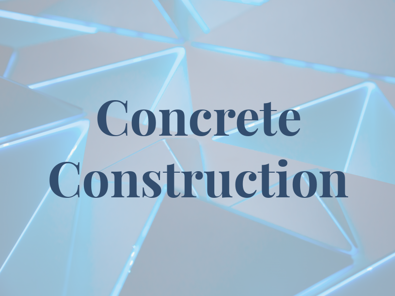Concrete Construction